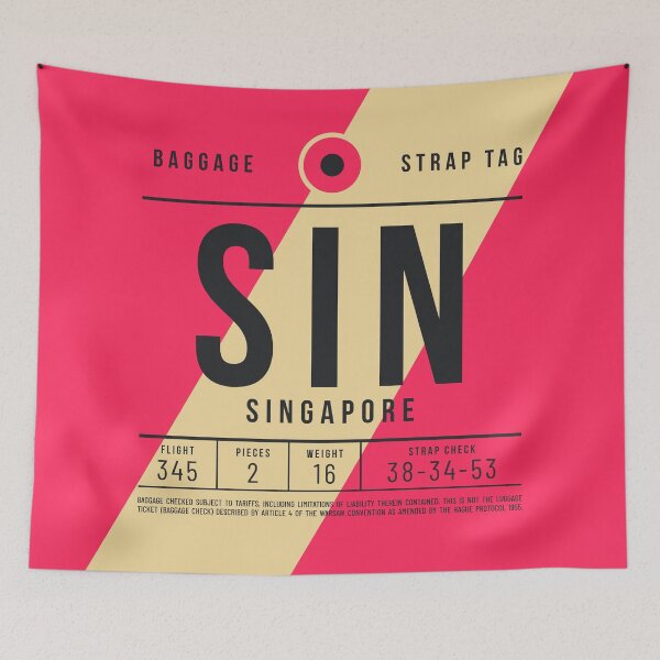 Item preview, Luggage Tag E - SIN Singapore designed and sold by VoodooCircus.