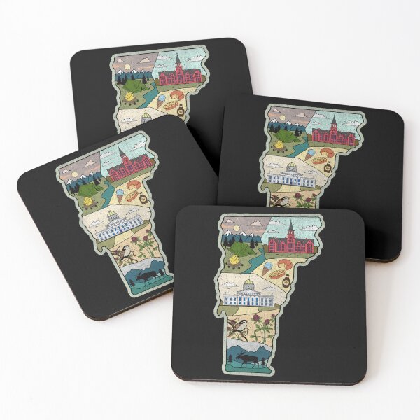 Item preview, Vermont Map - Burlington Killington Vermont The Green Mountain State designed and sold by merchzy.