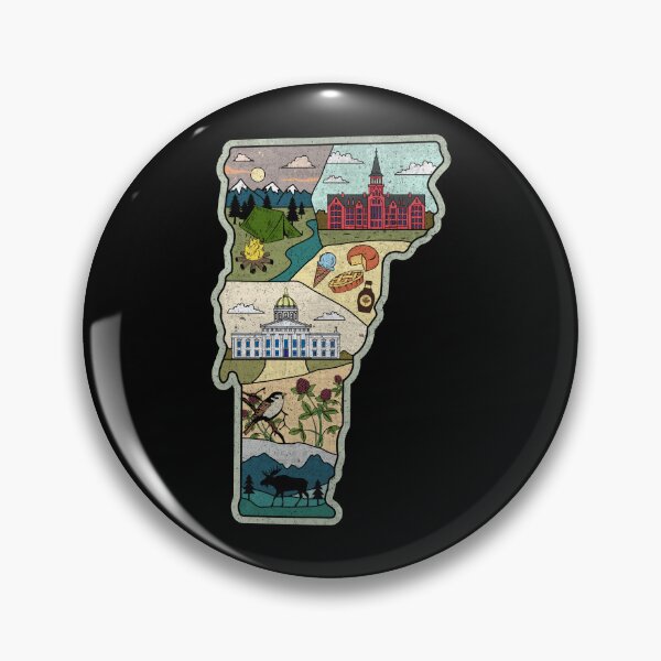 Item preview, Vermont Map - Burlington Killington Vermont The Green Mountain State designed and sold by merchzy.