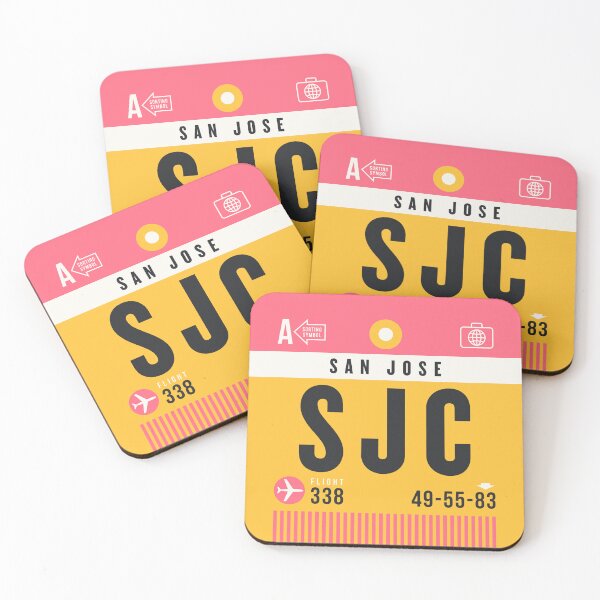 Item preview, Luggage Tag A - SJC San Jose California USA designed and sold by VoodooCircus.