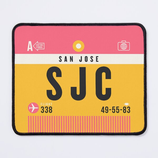 Item preview, Luggage Tag A - SJC San Jose California USA designed and sold by VoodooCircus.