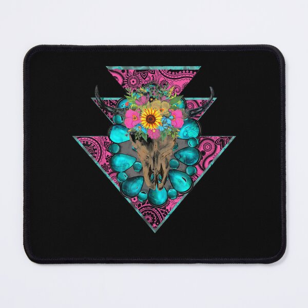 Item preview, Boho Turquoise Western Aztec Bull Skull Tribal  designed and sold by u8ritaae.