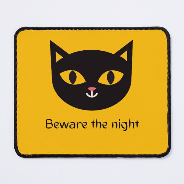 Item preview, Black Halloween cat - Beware The Night designed and sold by Nero9o.