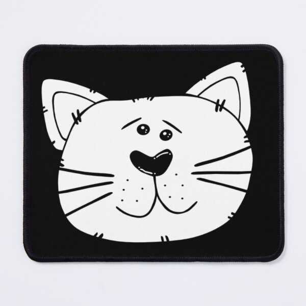 Item preview, Cute Black and White Cartoon Cat designed and sold by theredsharp.