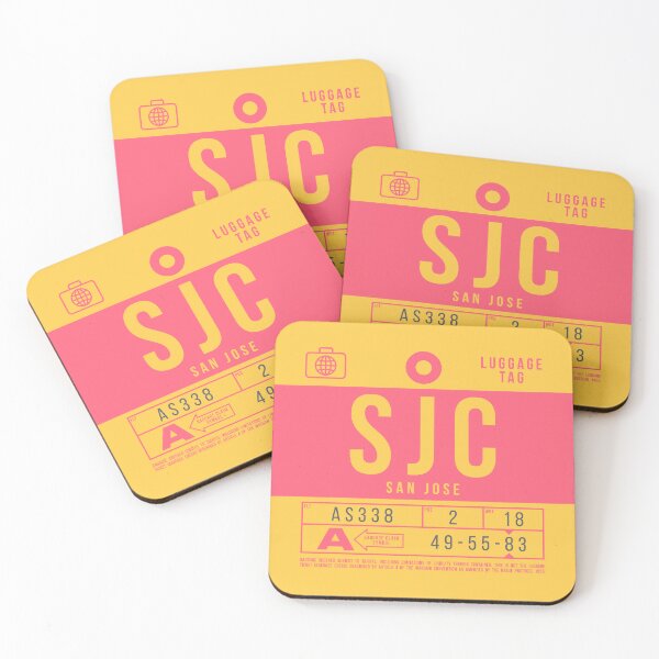 Item preview, Luggage Tag B - SJC San Jose California USA designed and sold by VoodooCircus.