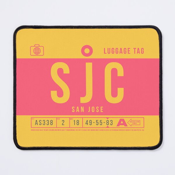 Item preview, Luggage Tag B - SJC San Jose California USA designed and sold by VoodooCircus.