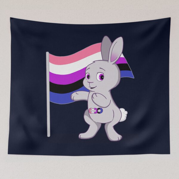 Item preview, Jesse the Genderfluid Pride Bunny   designed and sold by KazsMannequin.