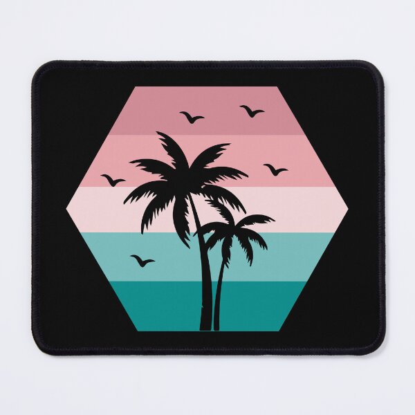 Item preview, Retro Summer Palm Tree Sunset Beach Birds Vintage designed and sold by ghostsanda.