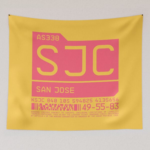 Item preview, Luggage Tag C - SJC San Jose California USA designed and sold by VoodooCircus.