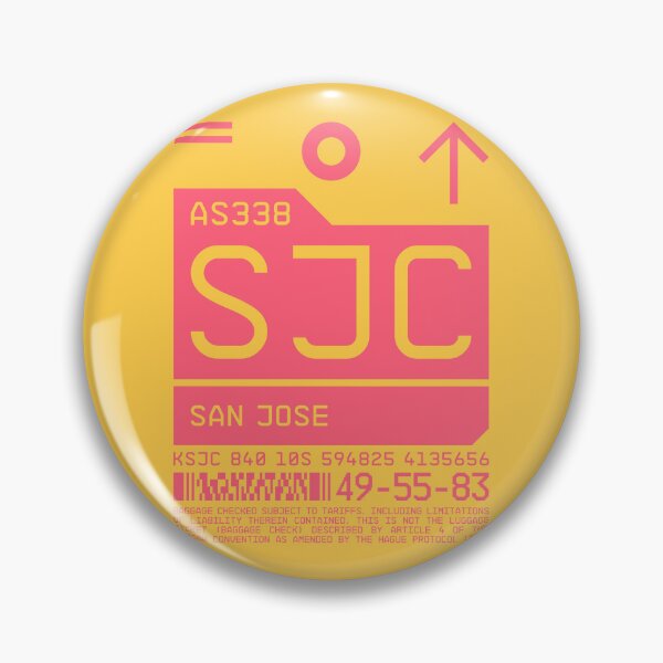 Item preview, Luggage Tag C - SJC San Jose California USA designed and sold by VoodooCircus.