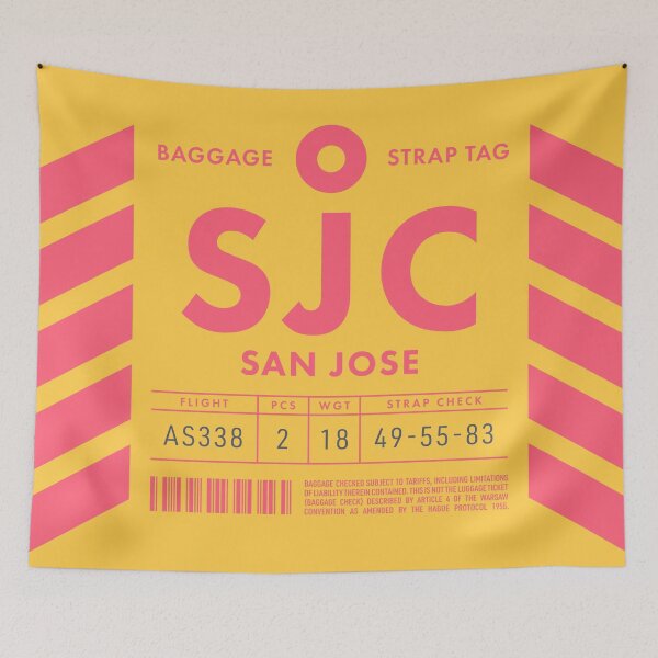 Item preview, Luggage Tag D - SJC San Jose California USA designed and sold by VoodooCircus.