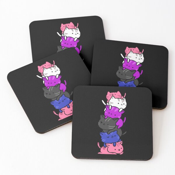 Item preview, Kawaii Cat Pile Genderfluid Pride   designed and sold by KazsMannequin.