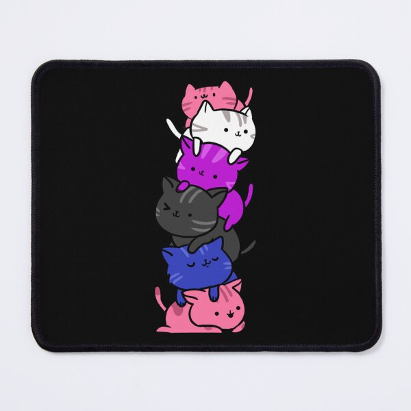 Item preview, Kawaii Cat Pile Genderfluid Pride   designed and sold by KazsMannequin.
