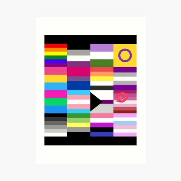 Lgbt Pride Flags Collage Art Print For Sale By Kazsmannequin Redbubble 2384