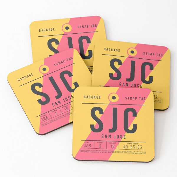 Item preview, Luggage Tag E - SJC San Jose California USA designed and sold by VoodooCircus.