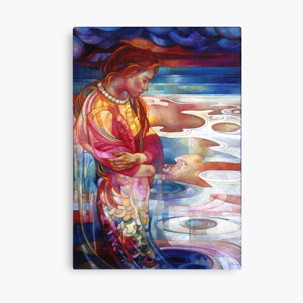 blu mermaid Canvas Print