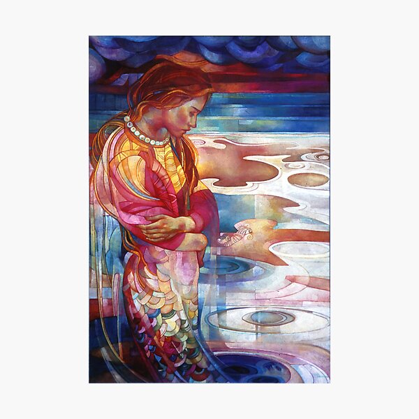 blu mermaid Photographic Print