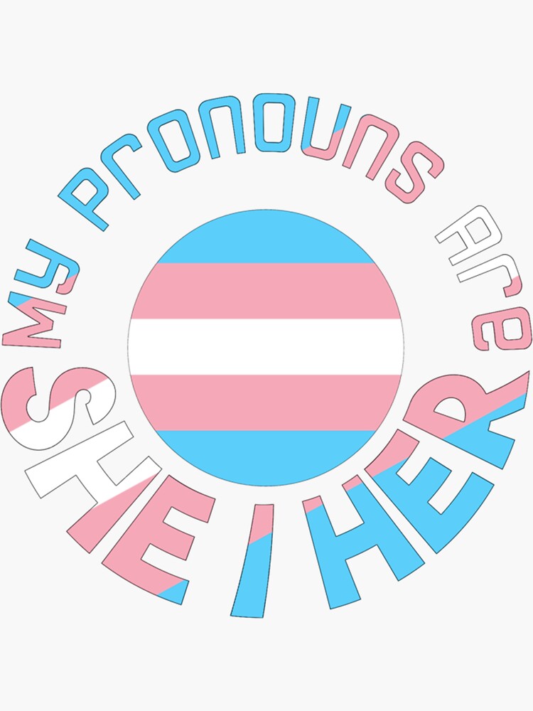 My Pronouns Are She Her Sticker For Sale By Kazsmannequin Redbubble 9955