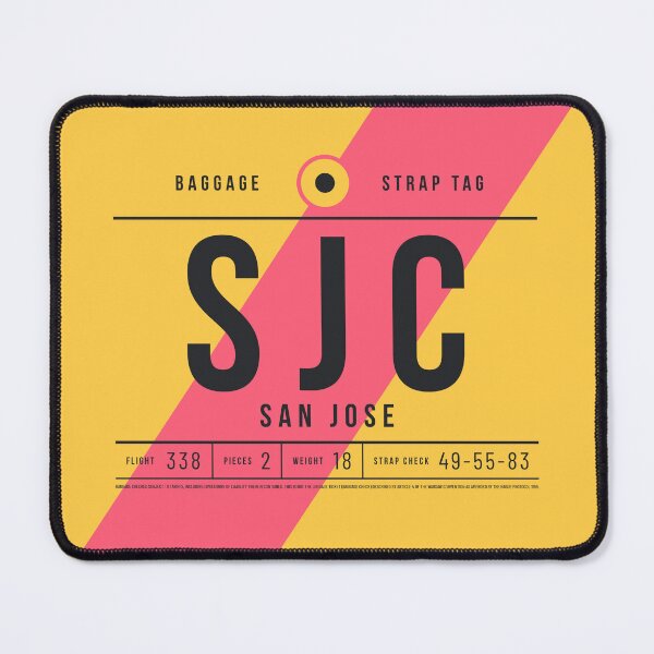 Item preview, Luggage Tag E - SJC San Jose California USA designed and sold by VoodooCircus.
