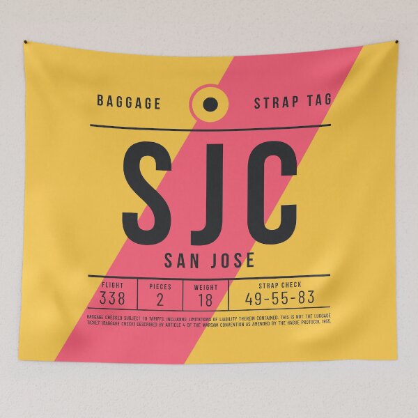 Item preview, Luggage Tag E - SJC San Jose California USA designed and sold by VoodooCircus.