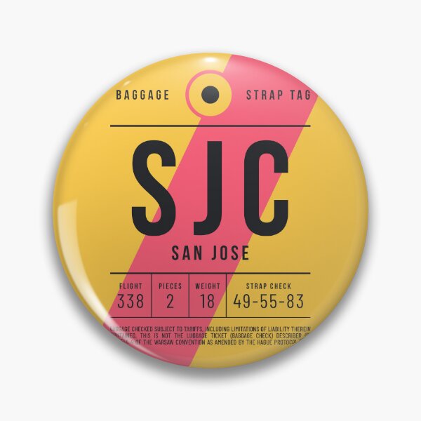 Item preview, Luggage Tag E - SJC San Jose California USA designed and sold by VoodooCircus.