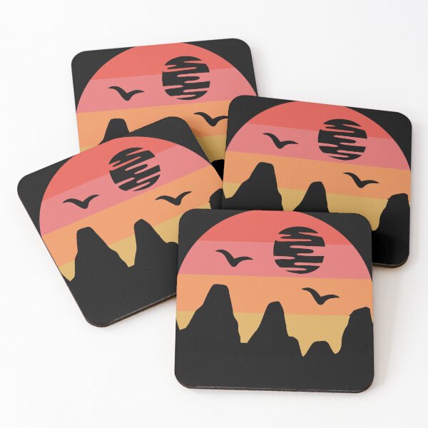 Item preview, Retro Summer Mountants Sunset Vintage designed and sold by ghostsanda.