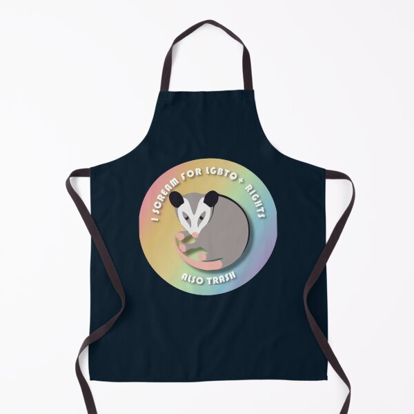 Item preview, Opossum screams for LGBTQ+ Rights and trash designed and sold by KazsMannequin.