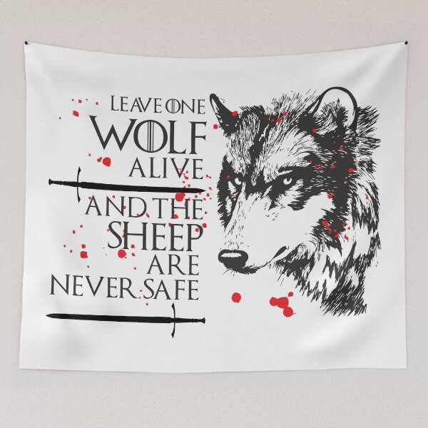 Item preview, Leave one Wolf Alive and the Sheep are never safe designed and sold by seriesclothing.