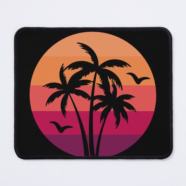 Item preview, Summer Retro Palm Tree Sunset Beach Vintage designed and sold by ghostsanda.