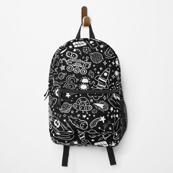 Item preview, Space Galaxy Doodle Pattern in Black designed and sold by CherieTree.