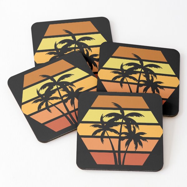 Item preview, Sunset Beach Vintage Retro Summer Palm Tree  designed and sold by ghostsanda.