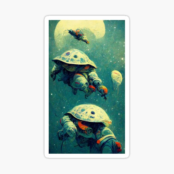 Item preview, Astronaut Turtles designed and sold by Roselight13.
