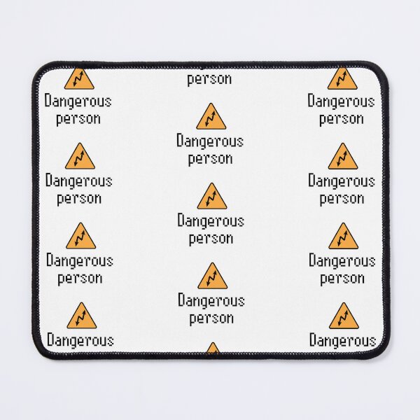 Item preview, Electrical safety sign with two arrows, dangerous person, pattern designed and sold by Alice-Moonbliss.