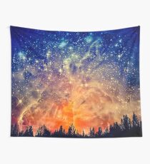 Fire Sunset, Galaxy Sunset Wall Tapestry