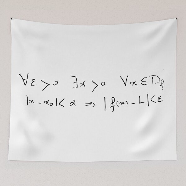 Item preview, formal definition of a limit, handwritten designed and sold by NoetherSym.