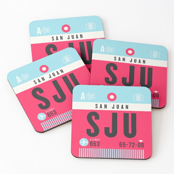 Item preview, Luggage Tag A - SJU San Juan Puerto Rico designed and sold by VoodooCircus.