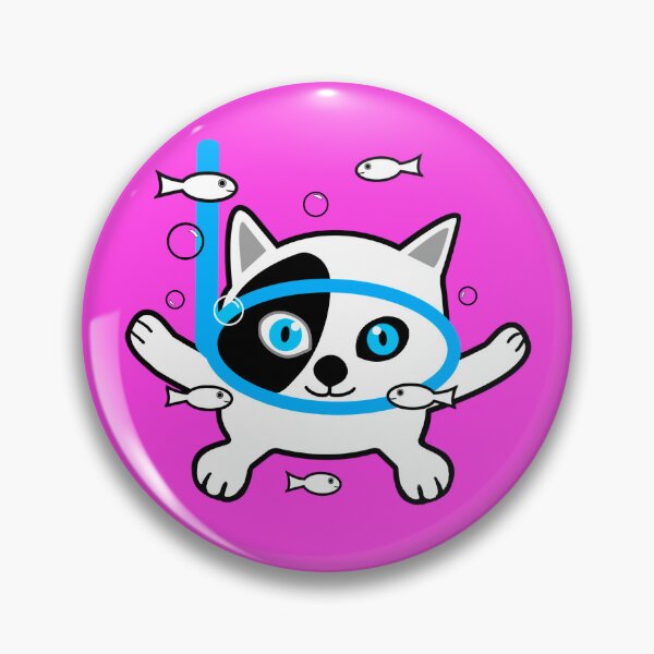 Item preview, Cute cat scuba  designed and sold by fernandobos.