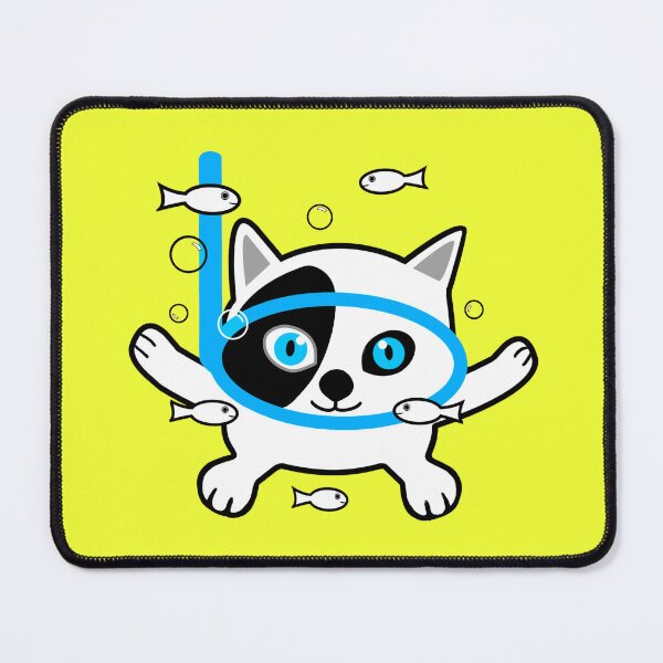 Item preview, Cute cat scuba designed and sold by fernandobos.