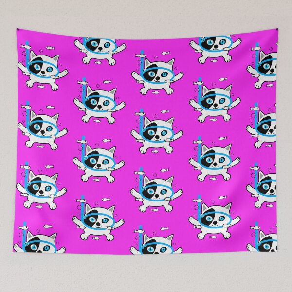 Item preview, Cute cat scuba  designed and sold by fernandobos.