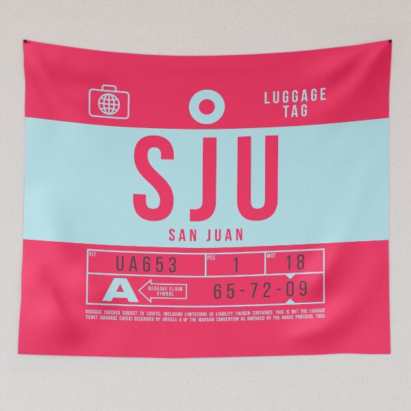 Item preview, Luggage Tag B - SJU San Juan Puerto Rico designed and sold by VoodooCircus.