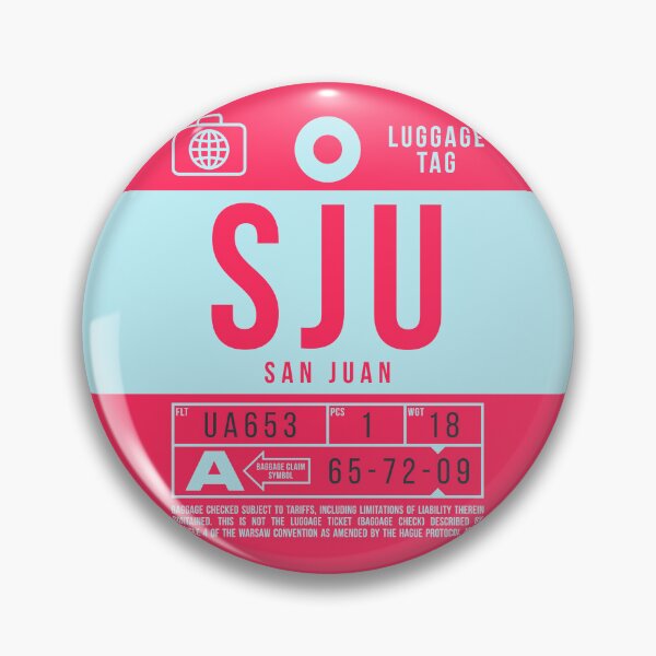 Item preview, Luggage Tag B - SJU San Juan Puerto Rico designed and sold by VoodooCircus.
