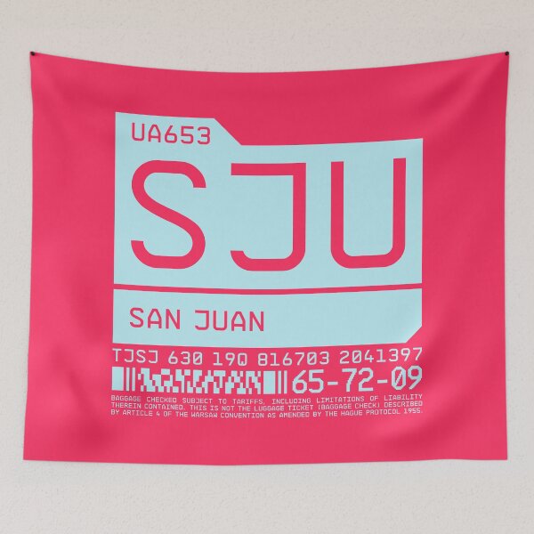 Item preview, Luggage Tag C - SJU San Juan Puerto Rico designed and sold by VoodooCircus.