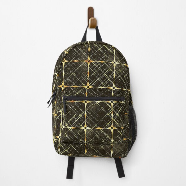 Item preview, Black and Gold Geometric Argyle Plaid Gingham Check Pattern designed and sold by PatternMama.