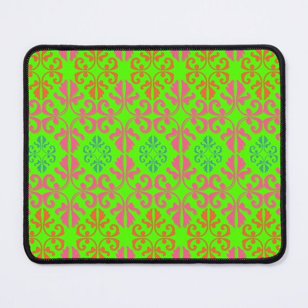Item preview, Bright repeating pattern using clashing colors of pink, green and orange designed and sold by ditzy-designs.