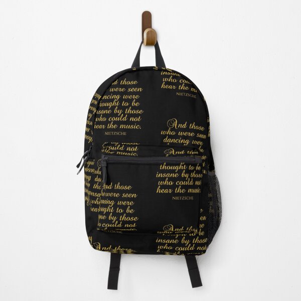Item preview, And Those Who Were Seen Dancing Were Thought To Be Insane By Those Who Could Not Hear The Music - Friedrich Nietzsche Quotes - Gold designed and sold by PhiloJourney.