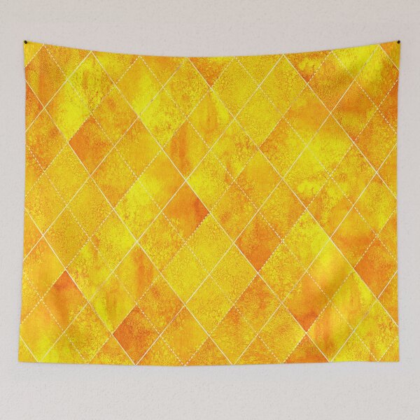 Item preview, Gold Golden Geometric Argyle Plaid Gingham Diamond Pattern designed and sold by PatternMama.