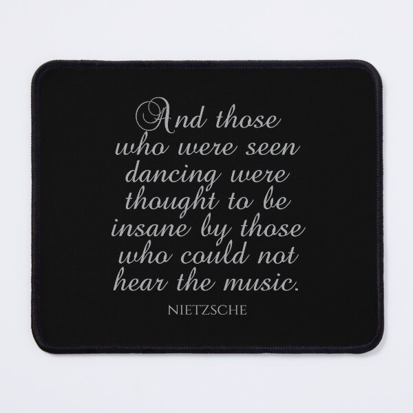 Artikelvorschau, Und diejenigen, die beim Tanzen gesehen wurden, wurden von denen, die die Musik nicht hören konnten, für verrückt gehalten - Zitate von Friedrich Nietzsche - Silber entworfen und verkauft von PhiloJourney.
