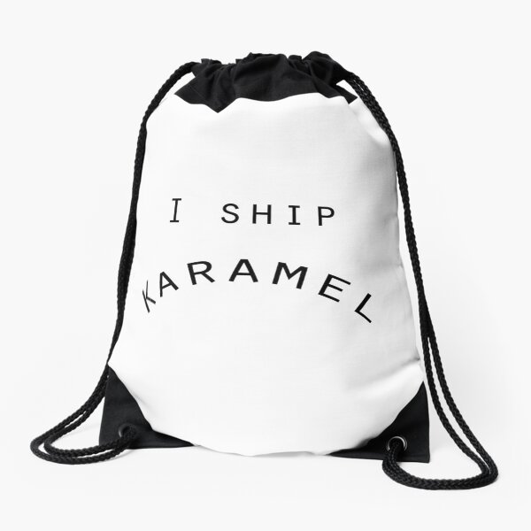 I SHIP KARAMEL Drawstring Bag