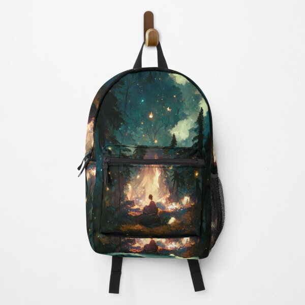 Item preview, Crackling Campfire in the Deep Forest Digital Painting designed and sold by RadicalWombat.