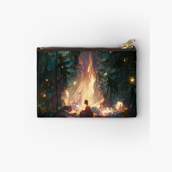 Item preview, Crackling Campfire in the Deep Forest Digital Painting designed and sold by RadicalWombat.